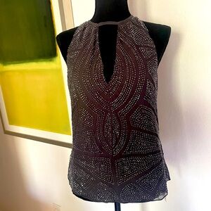 Beaded tank top.